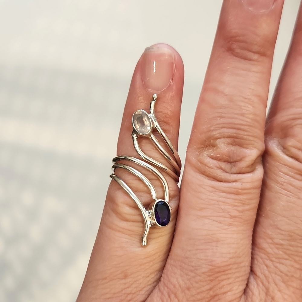 NEW Size 5 Genuine Sterling Silver Rings - Picture 9 of 9